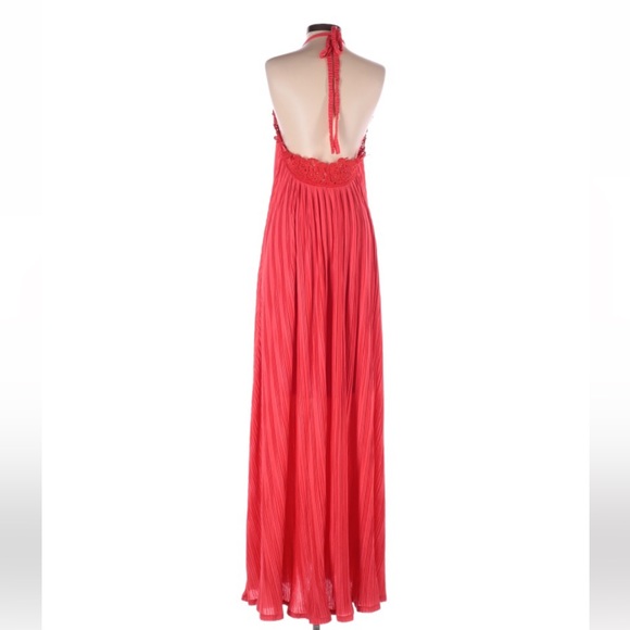 Red Lace Maxi Dress - Picture 2 of 2